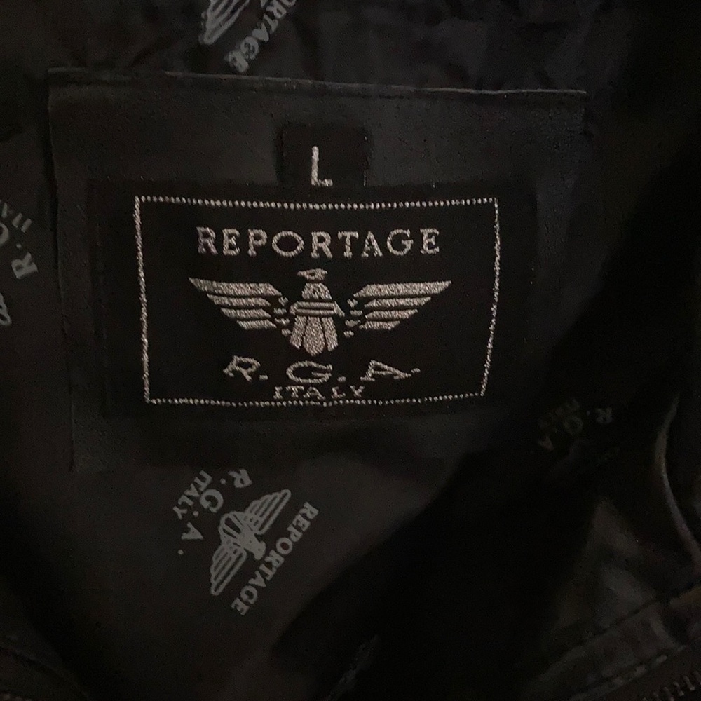 Black leather jacket